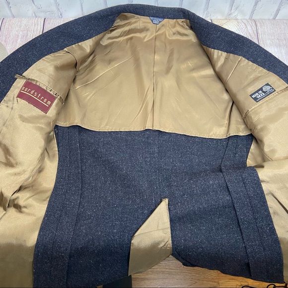 Nordstrom Vintage Broadmoor & Pike Gray Wool Blazer - Picture 7 of 10